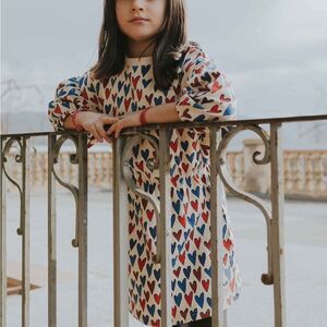 A Monday in Copenhagen NANNA DRESS V2 heart print 4Y NWT in packaging